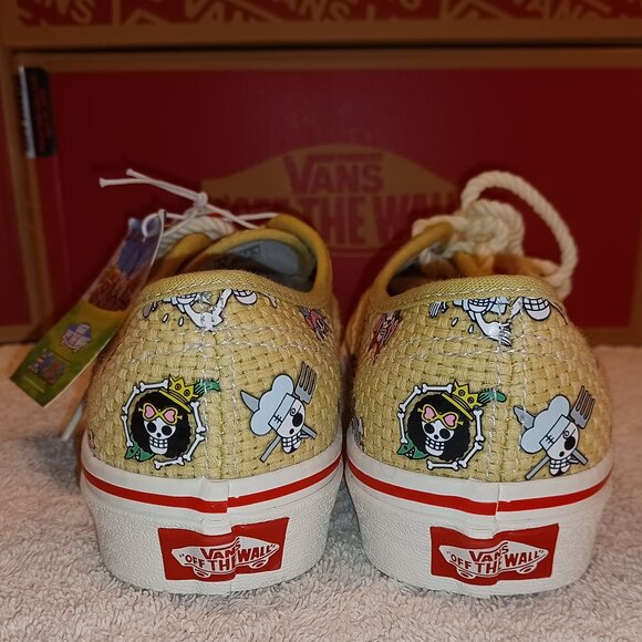 Vans Men's 3.5/Women's 5 One Piece x Authentic 'Straw Hat' VN0A5JMPKKK - Picture 9 of 15